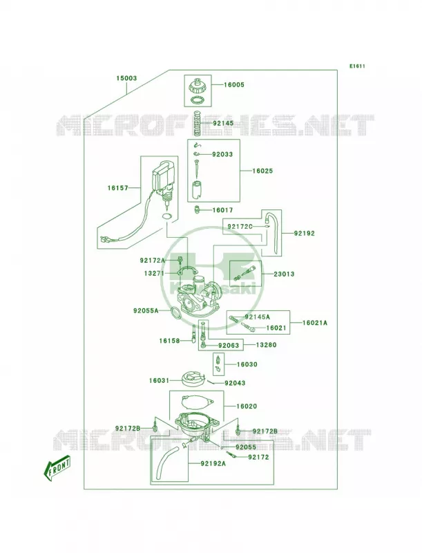 CarburetorA7F Kawasaki QUAD 90 2009 KFX90  KSF90A9S