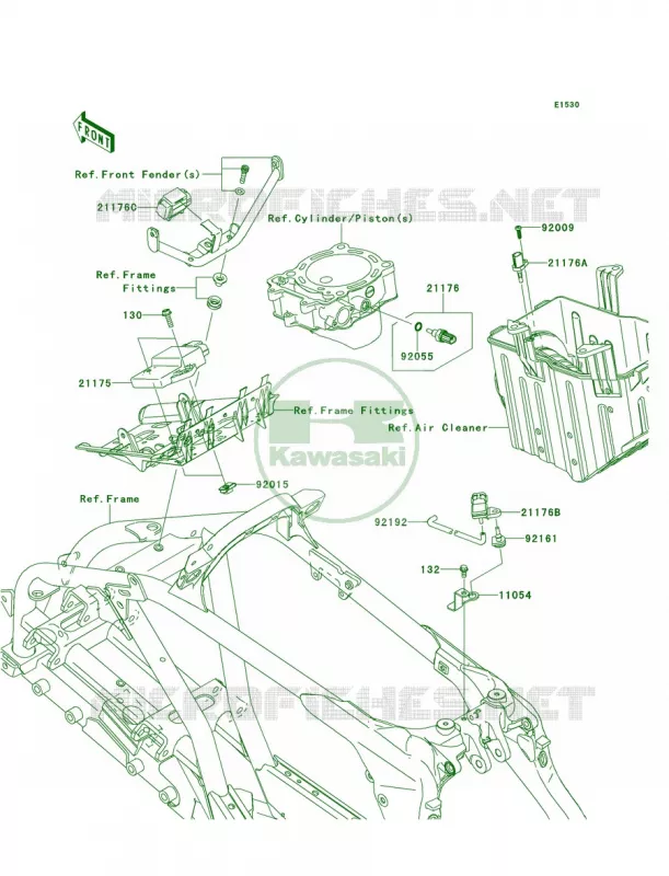 Fuel Injection Kawasaki QUAD 450 2009 KFX450R  KSF450B9F