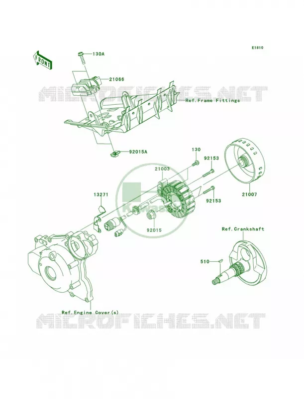 Generator Kawasaki QUAD 450 2009 KFX450R  KSF450B9F