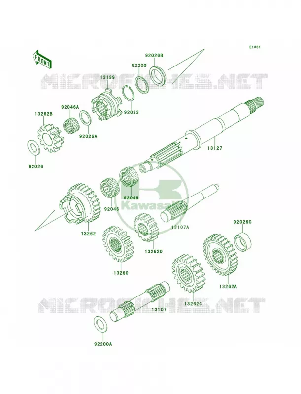 Transmission Kawasaki QUAD 700 2009 KFX700  KSV700B9F