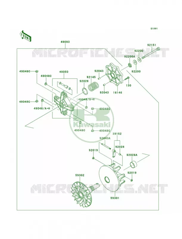 Drive Converter Kawasaki QUAD 700 2007 KFX700  KSV700B7F