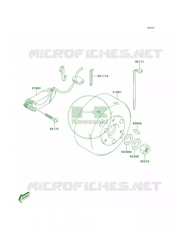 Generator Kawasaki QUAD 50 2006 KFX50  KSF50A6F