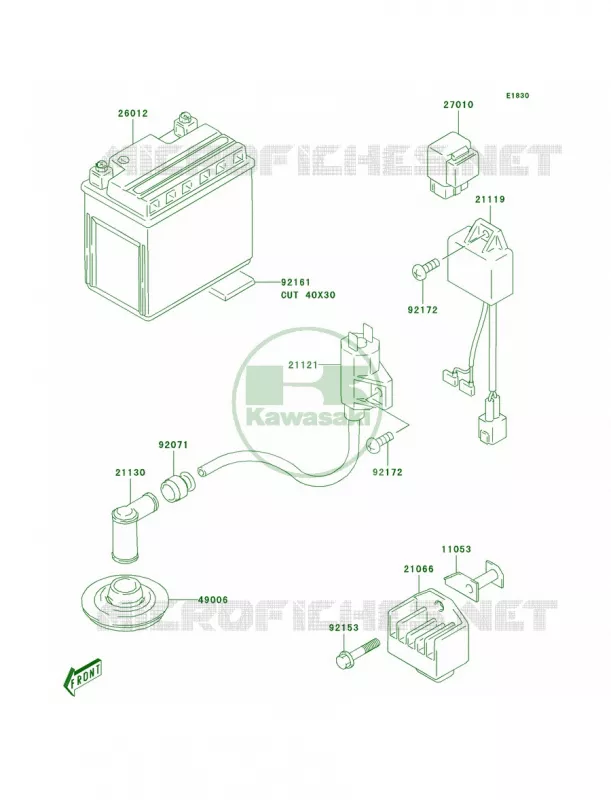 Ignition System Kawasaki QUAD 80 2006 KFX80  KSF80A6F