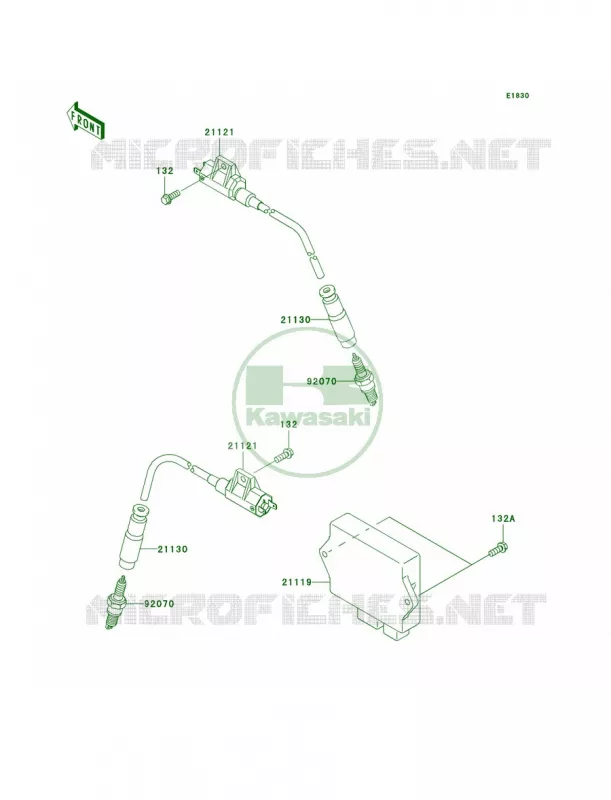 Ignition System Kawasaki QUAD 700 2006 KFX700  KSV700C6F