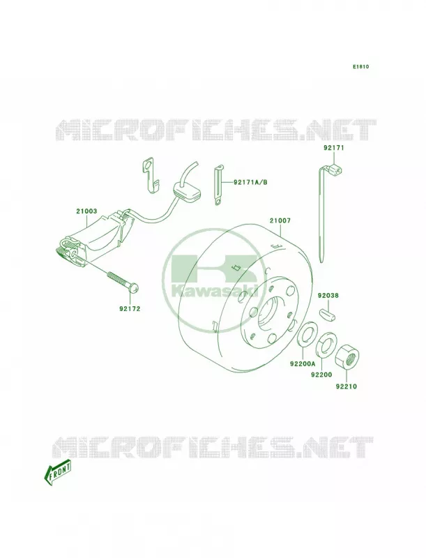 Generator Kawasaki QUAD 50 2005 KFX50  KSF50-A3