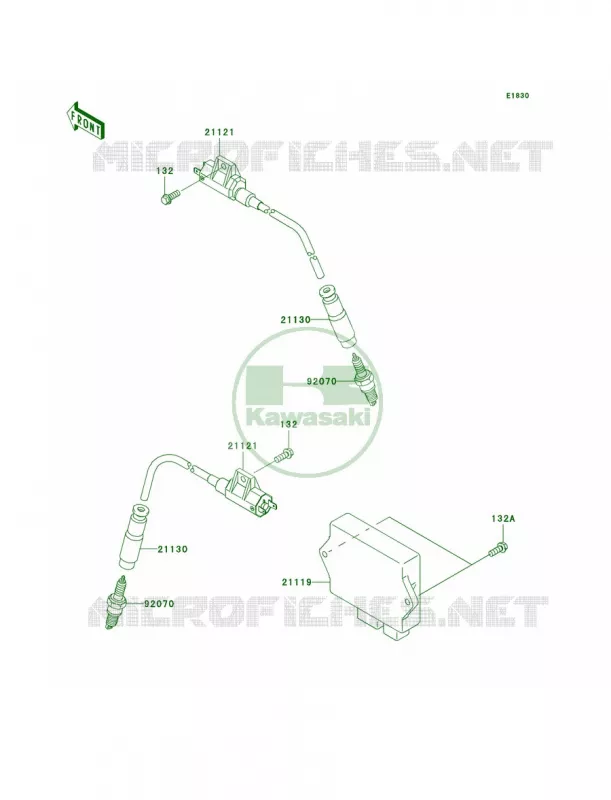 Ignition System Kawasaki QUAD 700 2005 KFX700  KSV700-A2