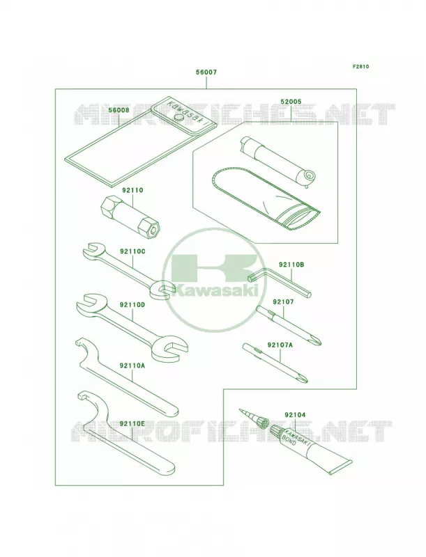 Owner's Tools Kawasaki QUAD 700 2005 KFX700  KSV700-A2