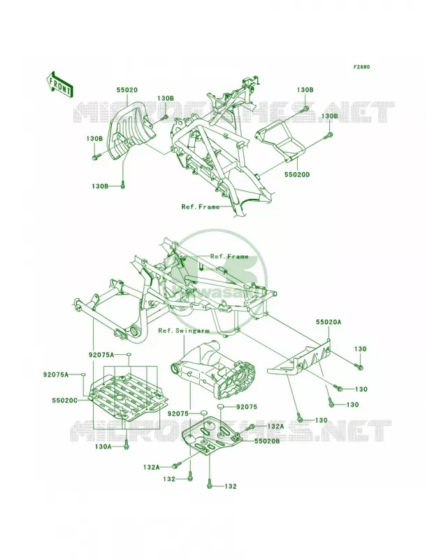 Guards Kawasaki QUAD 700 2005 KFX700  KSV700-B2
