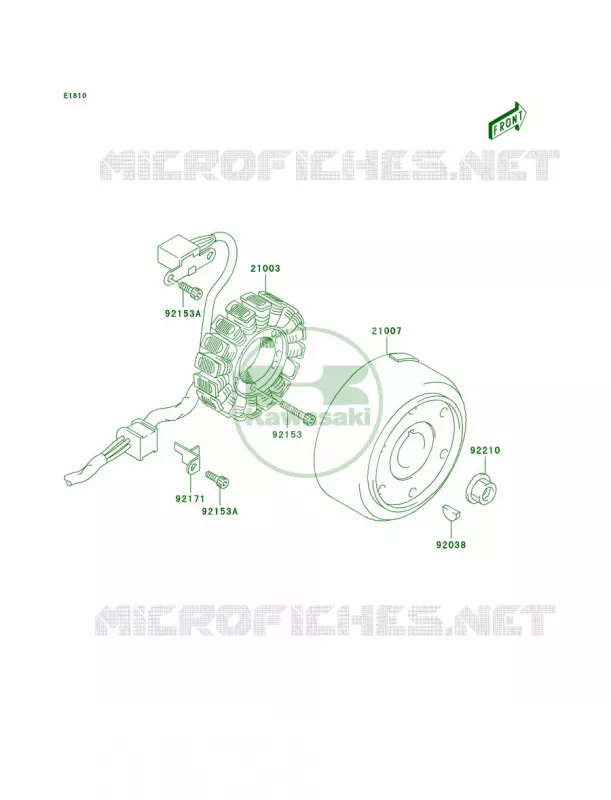 Generator Kawasaki QUAD 400 2004 KFX400  KSF400-A2