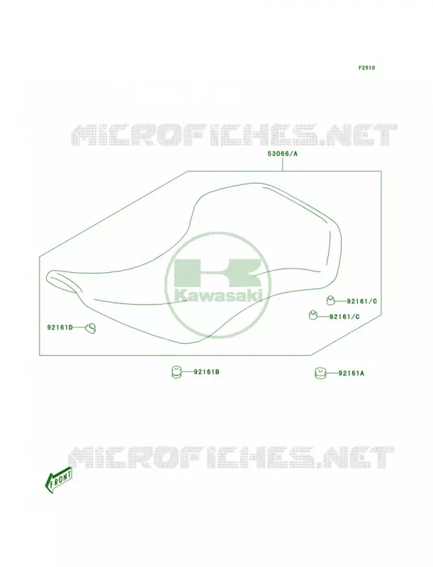 Seat Kawasaki QUAD 400 2004 KFX400  KSF400-A2