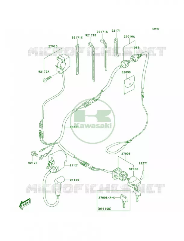 Ignition System Kawasaki QUAD 50 2004 KFX50  KSF50-A2