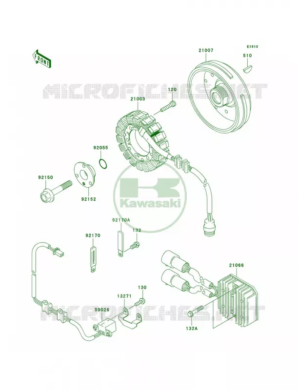 Generator Kawasaki QUAD 700 2004 KFX700 V Force  KSV700-A1