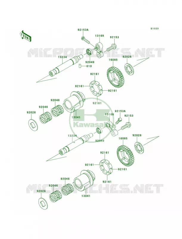 Balancer Kawasaki MOTOS 1400 2008 Concours 14  ZG1400B8F