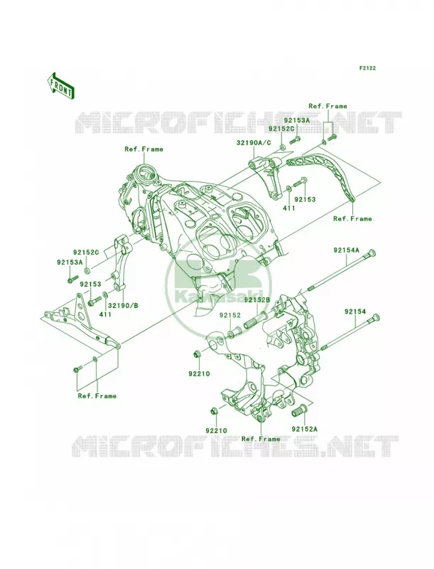 Engine Mount Kawasaki MOTOS 1400 2008 Concours 14  ZG1400B8F