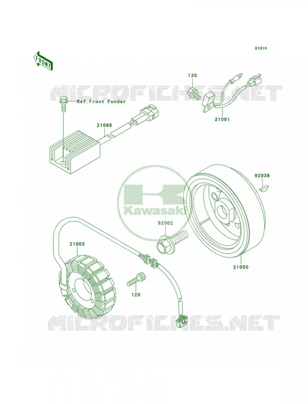 Generator Kawasaki QUAD 250 2003 Mojave 250  KSF250-A17