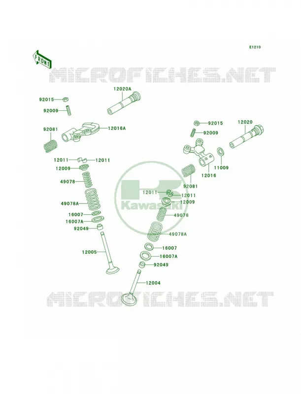 Valves Kawasaki QUAD 250 2003 Mojave 250  KSF250-A17