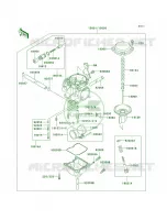 CarburetorKSF250 A15A16 pour Kawasaki Mojave 250 2001