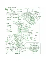 Crankcase pour Kawasaki Mojave 250 2001