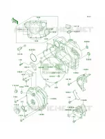 Engine Covers pour Kawasaki Mojave 250 2001