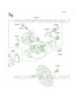 Front BrakeKSF250 A18 pour Kawasaki Mojave 250 2001