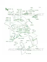Front Fenders pour Kawasaki Mojave 250 2001