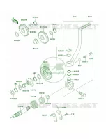 Kickstarter Mechanism pour Kawasaki Mojave 250 2001