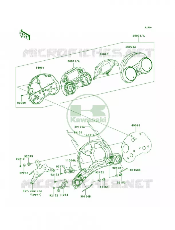 Meters Kawasaki MOTOS 1400 2008 Concours 14 ABS  ZG1400A8F