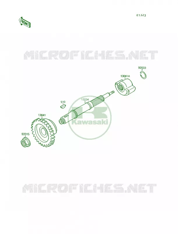 Balancer Kawasaki QUAD 250 1995 Mojave 250  KSF250-A9