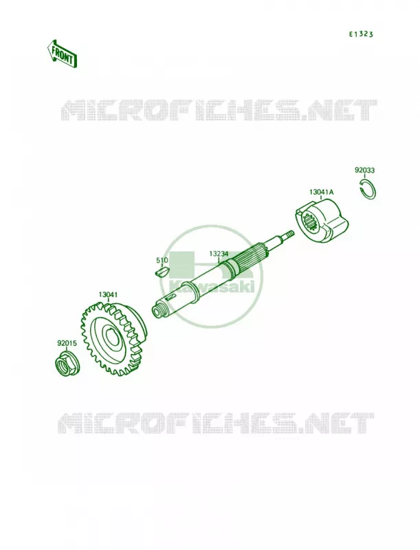 Balancer Kawasaki QUAD 250 1993 Mojave 250  KSF250-A7