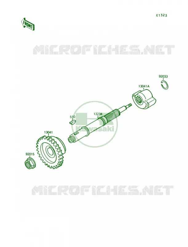 Balancer Kawasaki QUAD 250 1992 Mojave 250  KSF250-A6