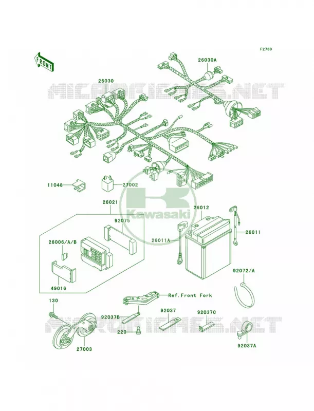 Chassis Electrical Equipment Kawasaki MOTOS 1000 2006 Concours  ZG1000A6F