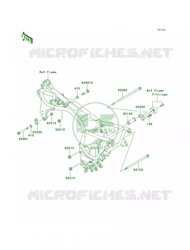 Engine Mount Kawasaki MOTOS 1000 2006 Concours  ZG1000A6F