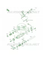 Gear Change DrumShift Forks pour Kawasaki TERYX 2015