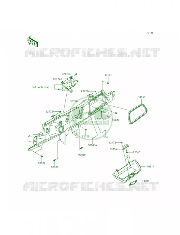 Front Box Kawasaki MULE 800 2015 TERYX  KRF800BFF