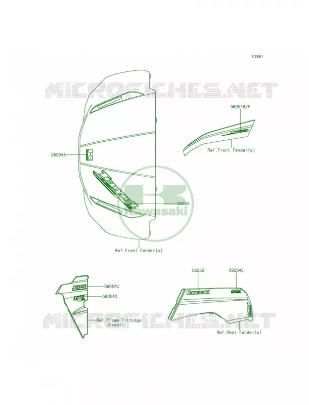 Decals Kawasaki MULE 800 2015 TERYX4 CAMO  KRT800DFF