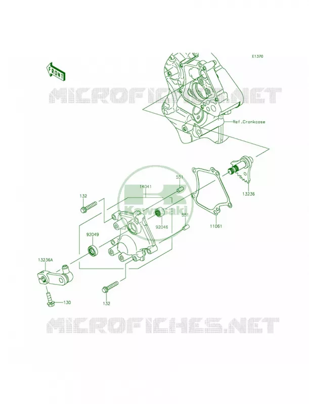 Gear Change Mechanism Kawasaki MULE 800 2015 TERYX4 CAMO  KRT800DFF