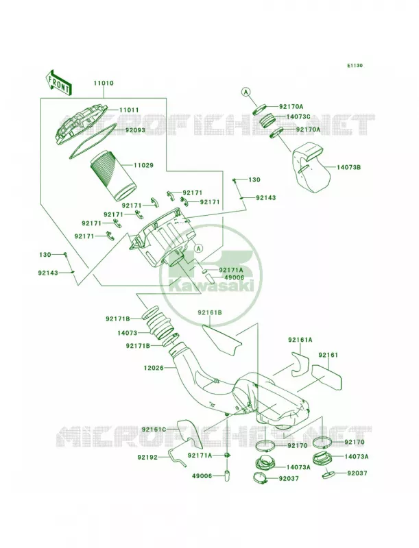 Air Cleaner Kawasaki MULE 800 2014 Teryx4 LE  KRT800CEF