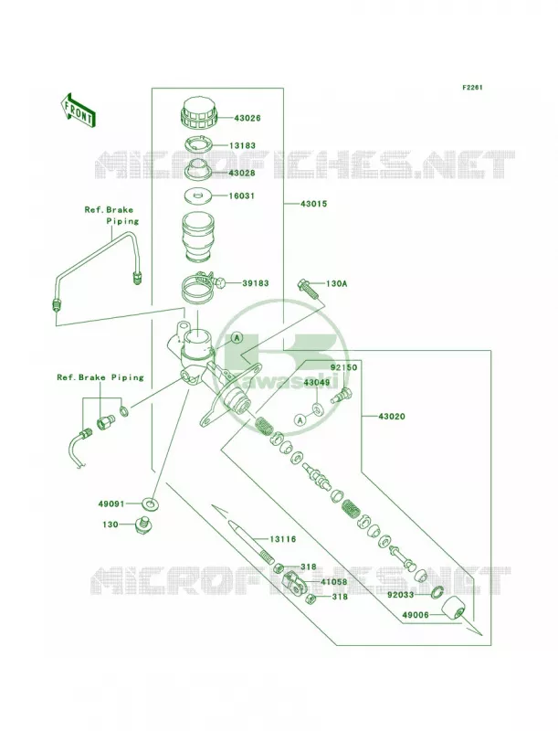 Master Cylinder Kawasaki MULE 800 2014 Teryx4 LE  KRT800CEF
