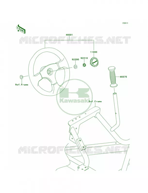 Steering Wheel Kawasaki MULE 800 2014 Teryx4 LE  KRT800CEF