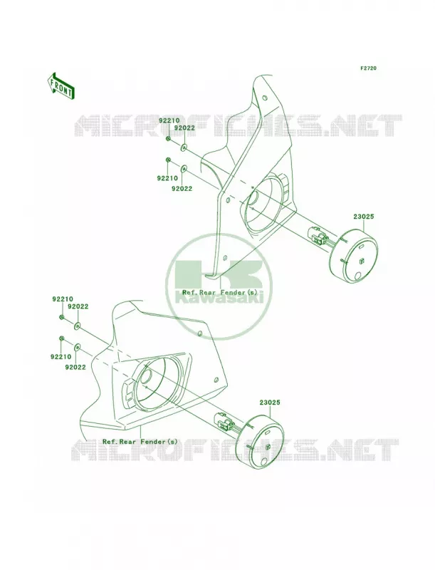 Taillights Kawasaki MULE 800 2014 Teryx4 LE  KRT800CEF