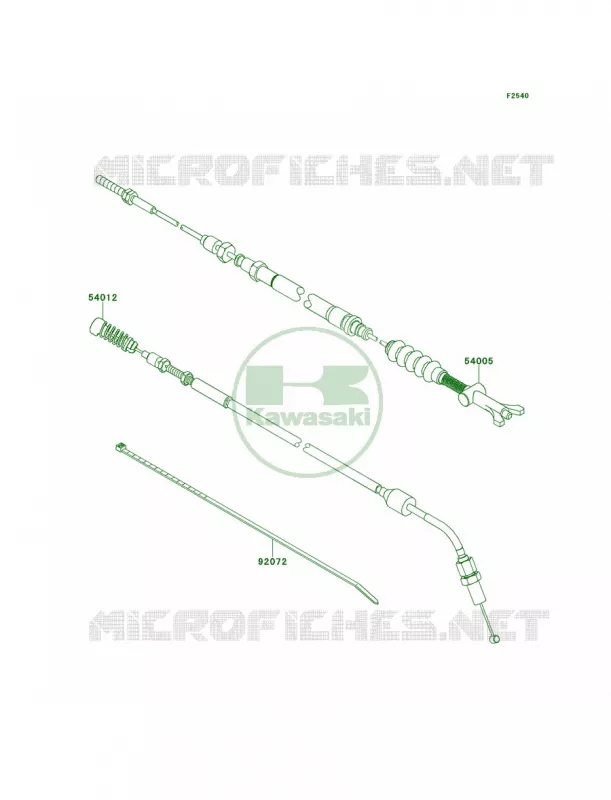 Cables Kawasaki MULE 800 2014 Teryx4  KRT800BEF