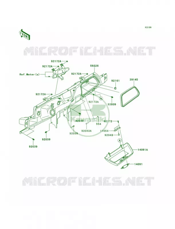 Front Box Kawasaki MULE 800 2014 Teryx4  KRT800BEF