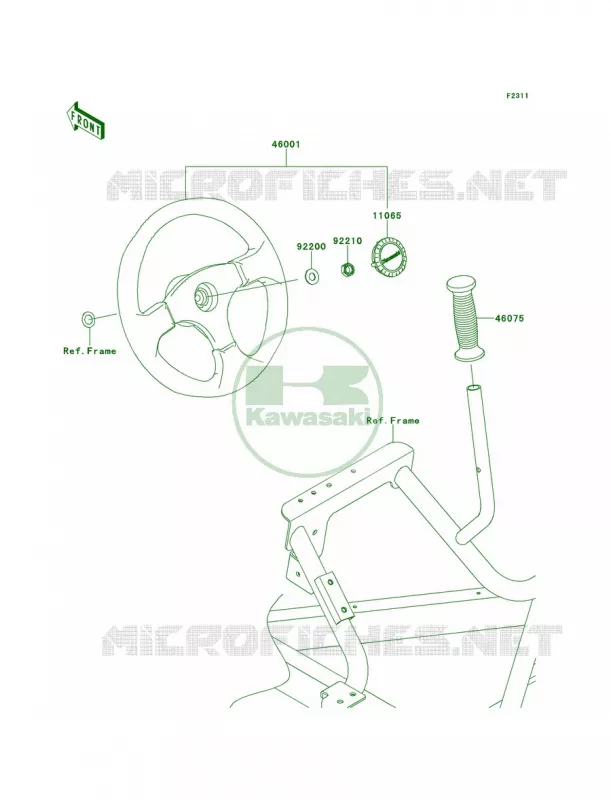 Steering Wheel Kawasaki MULE 800 2014 Teryx4  KRT800BEF