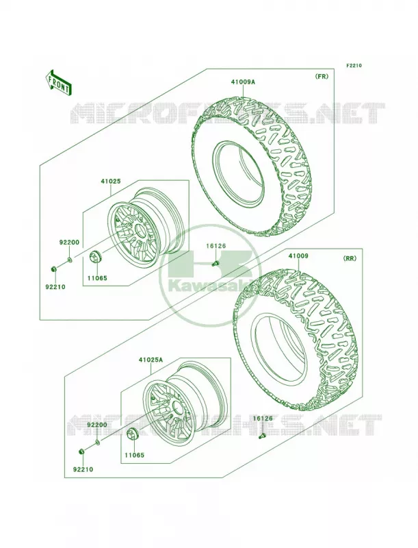 WheelsTires Kawasaki MULE 800 2014 Teryx4  KRT800BEF