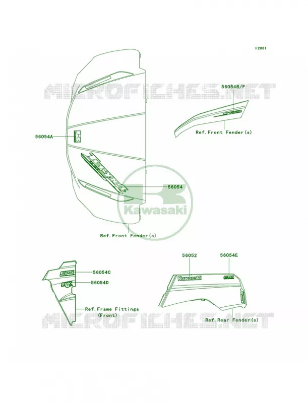 Decals Kawasaki MULE 800 2014 Teryx4 Camo  KRT800DEF