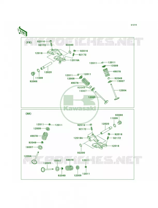 Valves Kawasaki MULE 800 2014 Teryx4 Camo  KRT800DEF