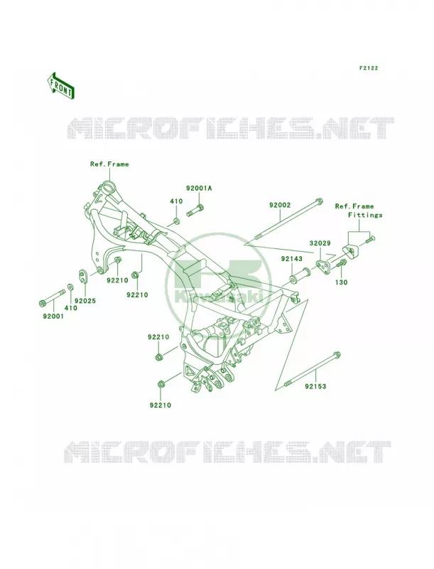 Engine Mount Kawasaki MOTOS 1000 2005 Concours  ZG1000-A20