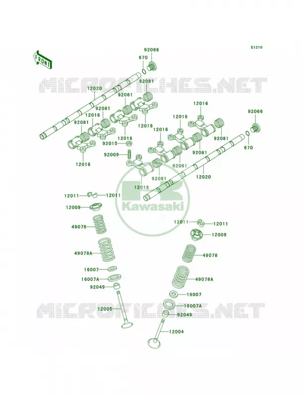 Valves Kawasaki MOTOS 1000 2005 Concours  ZG1000-A20