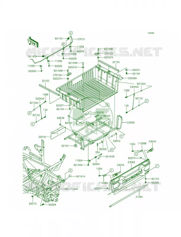 Carriers Kawasaki MULE 800 2014 Teryx Camo  KRF800DEF