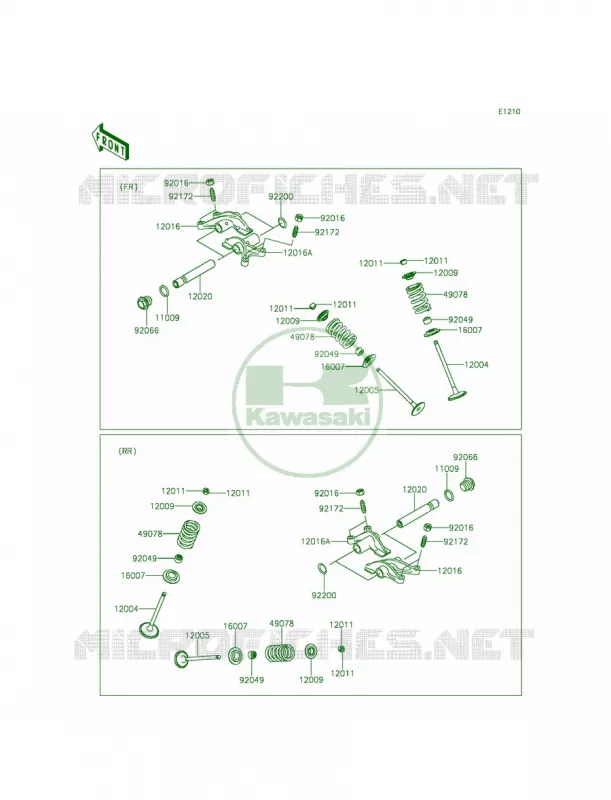 Valves Kawasaki MULE 800 2014 Teryx LE  KRF800CEF
